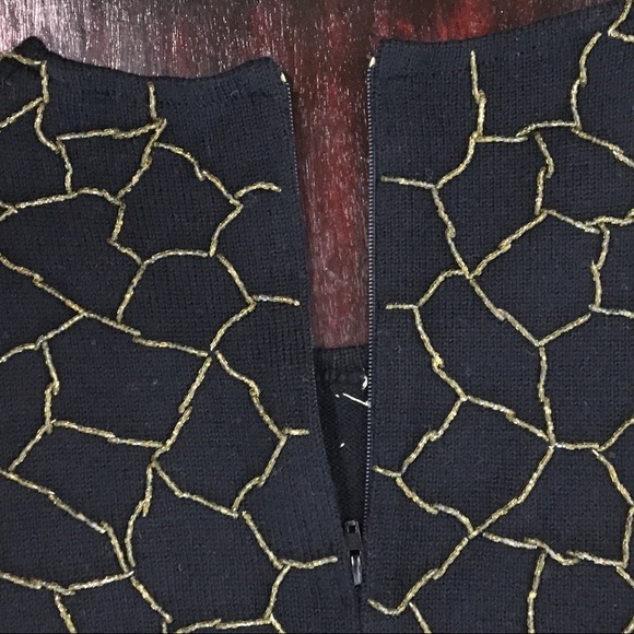 Vintage European Sleeveless Beaded Knit Top - Picture 7 of 13